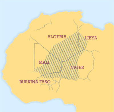 Tuaregler yalnızca tek bir ülkenin değil, Sahra boyunca uzanan koca bir kuşağın insanları.