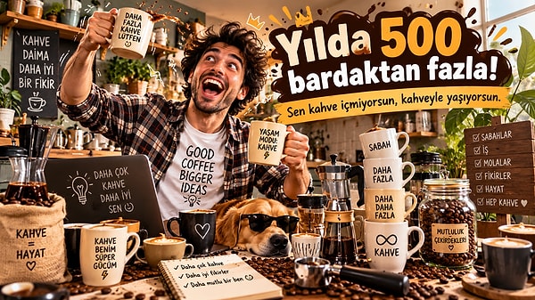 Yılda 500 bardaktan fazla!