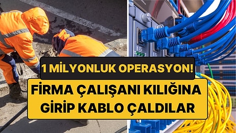 Firma Çalışanı Kılığına Girip 1 Milyon Liralık Kablo Çaldılar