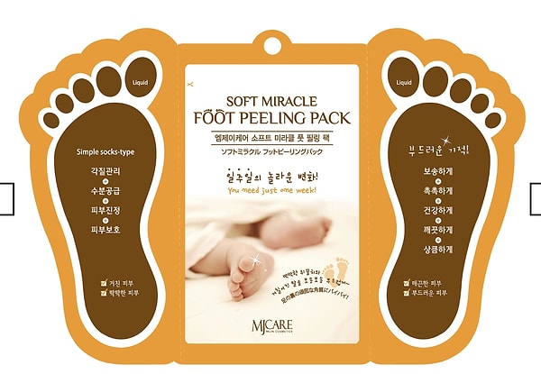 MJCARE Soft Miracle ayak peeling maskesi %50 indirimle 469,90 TL yerine net 234,95 TL!