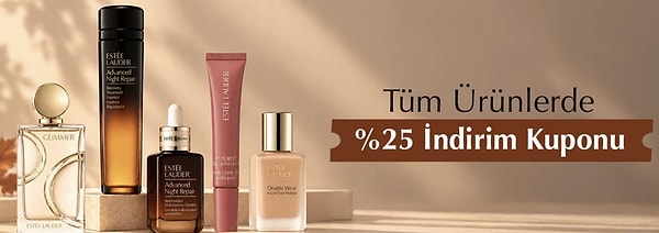 Estée Lauder sonbahar fırsatları: Sepette %25 kupon, setlerde %50 indirim ve serum hediye!
