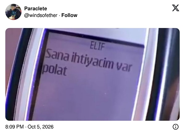 Kurtlar Vadisi'nden Elif'in Polat'a attığı mesaj tam bu duruma uymuş