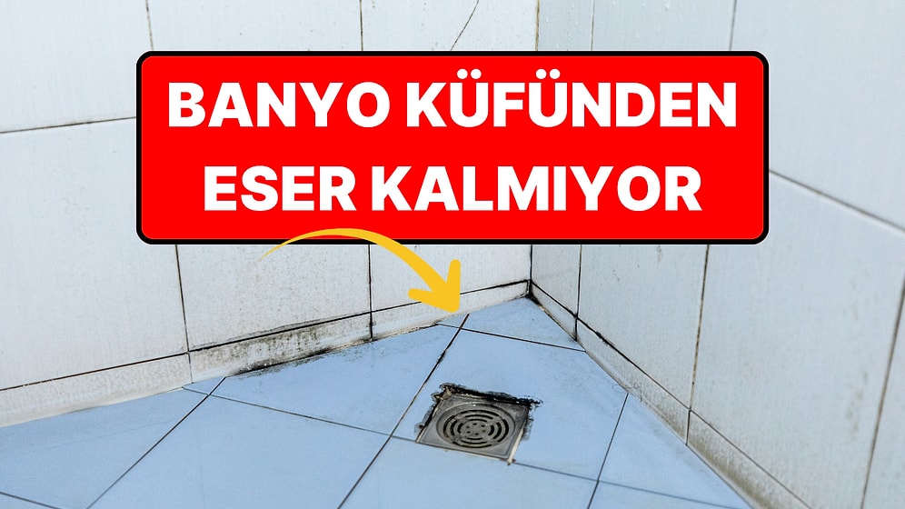 Banyodaki Siyah Küfü Hiç Fırçalamadan Temizlemenin Yöntemi