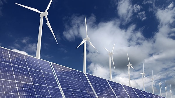 Elektrik Üretiminde: Güneş, Rüzgar, Hidrolik