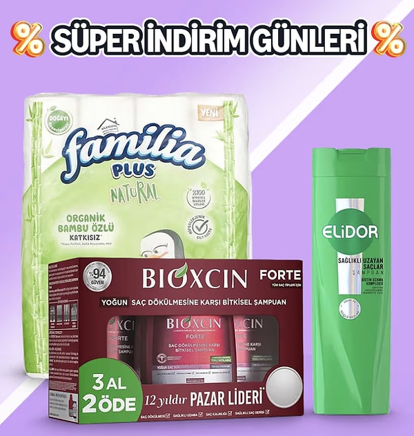 Prime Üyelerine Özel: 750 TL'ye sepette 100 TL, 1500 TL'ye 350 TL indirim!