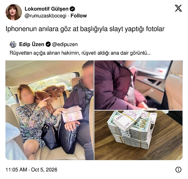 iPhone'un "Anılara göz at" slaytının bu seferki konusu rüşvet