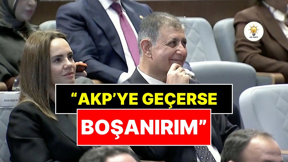 "AKP'ye Geçerse Boşanırım" Demişti: Cemil Tugay ve Eşi AKP Toplantısında