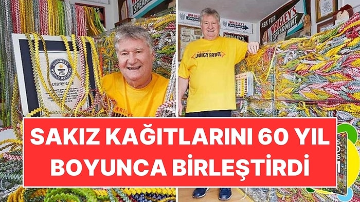 Sakız Kağıtlarını 60 Yıl Boyunca Birleştirdi: Zinciri 37 Kilometreyi Aştı