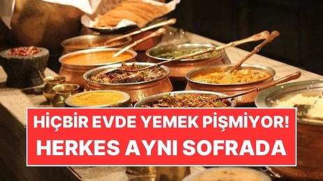 Köyde Hiçbir Evde Yemek Pişmiyor: Herkes Aynı Sofrada Yiyor