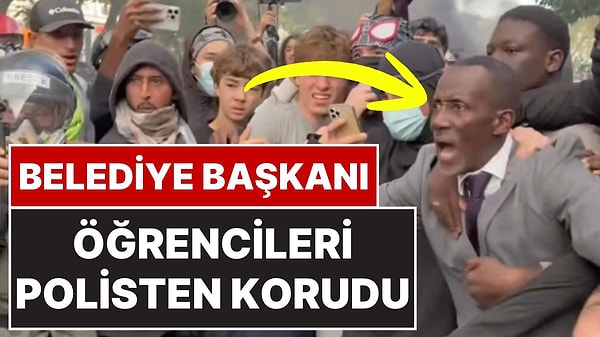 Polise Karşı Öğrencilere Siper Oldu