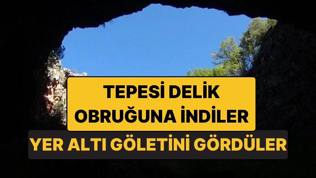 Giresun’da “Tepesi Delik” Obruğuna İndiler: Yer Altı Göletiyle Karşılaştılar