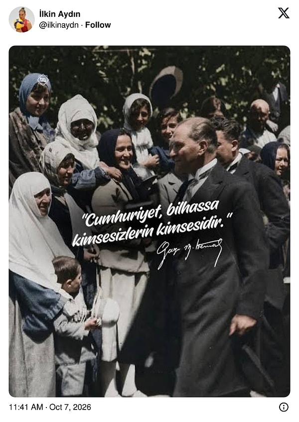 İlkin Aydın'dan Cemil Tugay'a gönderme.