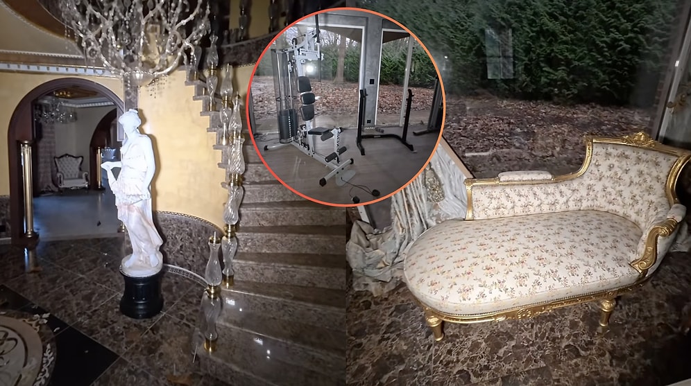 Creator Explores Abandoned Villa Showing Gold Salons and Spa
