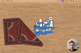 User Overwhelmed by Desktop Clutter Hides All Folders Under a Digital Rug