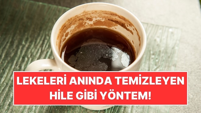 Bardakların İçindeki Çay ve Kahve Lekelerini Temizlemenin Pratik Yolu