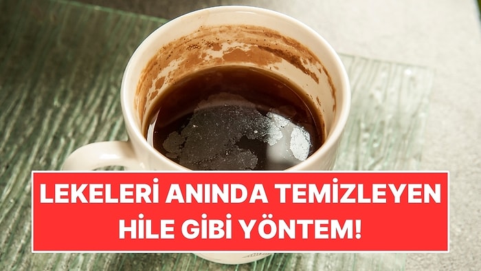 Bardakların İçindeki Çay ve Kahve Lekelerini Temizlemenin Pratik Yolu