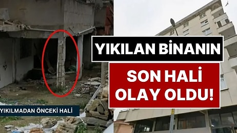Maltepe’de Çöken Binanın Eski Görüntüsü Ortaya Çıktı: Kolonlarda İnce Demirler Dışarıdan Görünüyor