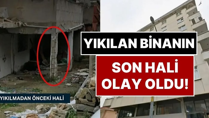 Maltepe’de Çöken Binanın Eski Görüntüsü Ortaya Çıktı: Kolonlarda İnce Demirler Dışarıdan Görünüyor