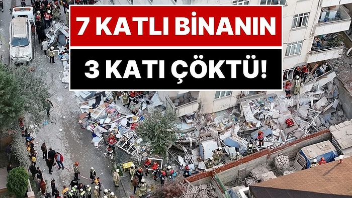 İstanbul Maltepe’de 7 Katlı Binanın 3 Katı Çöktü: Mahsur Kalanlar Var, Çalışmalar Sürüyor