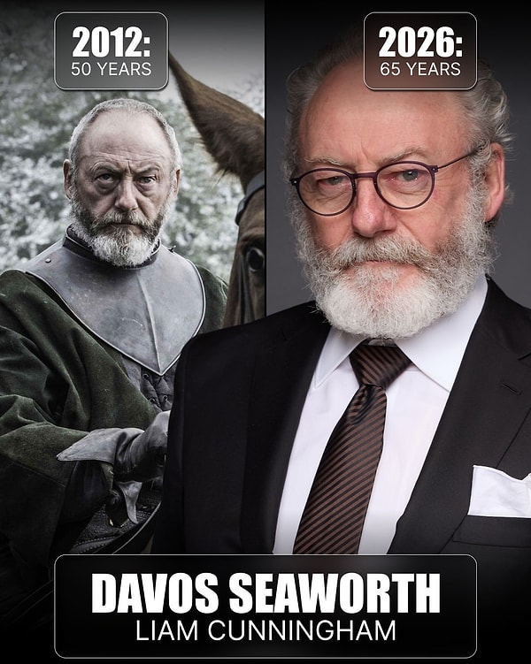 Soğan Şövalyesi Davos'u oynayan Liam Cunningham, 65 yaşında Netflix'te yoluna devam ediyor.