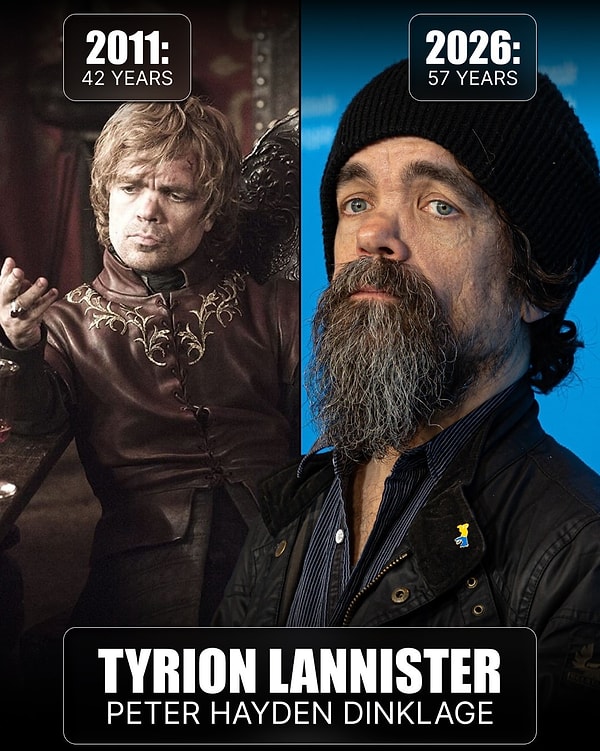 Tyrion Lannister'ın Peter Dinklage'ı, gür sakalı ve beresiyle görenleri çok şaşırttı.