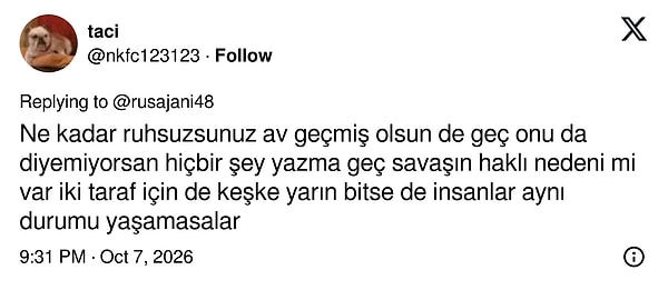 İki taraf için de savaşın bitmesini dileyenler de çıktı