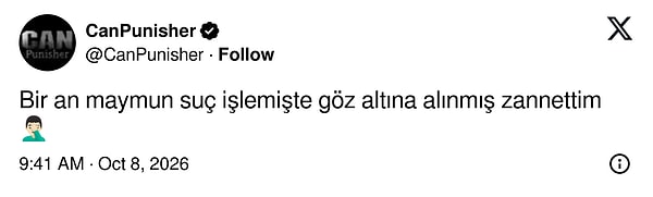 Haberi okuyunca gözaltına alınanın maymun olduğunu sanan çıktı