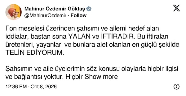 "Yalan ve iftiradır. Tek bir kuruş dahi işlem yoktur."