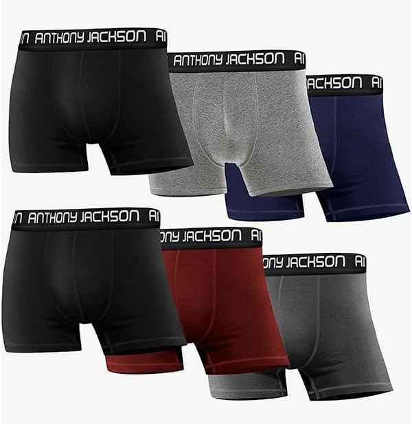 Anthony Jackson 6'lı kutu premium likralı erkek boxer seti son 60 günün en düşüğü net 649,06 TL!