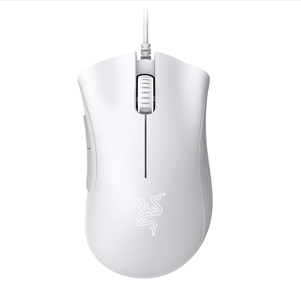 Razer DeathAdder Essential kablolu beyaz oyuncu faresi %25 indirimle net 850,00 TL!