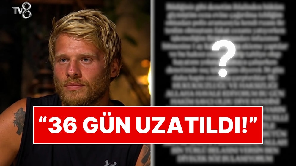 Eski Eşinin Davaları Yüzünden Hapse Girdiğini Söylemişti: Survivor Yunus Emre'nin Cezası Bir Kez Daha Uzadı!