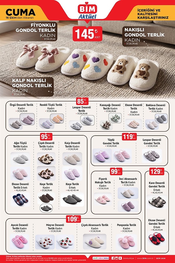 Fiyonklu Gondol Terlik Kadın 145 TL