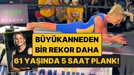 61 Yaşındaki Büyükanne 5 Saat Plank Yaparak Rekor Kırdı