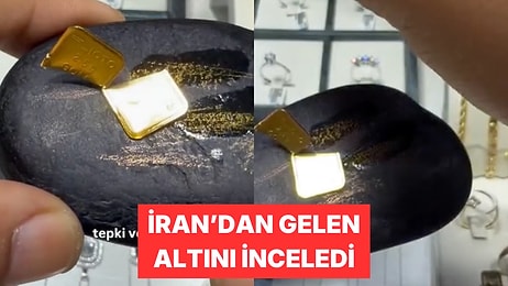 Bir Kuyumcu Yurt Dışından Gelen Altının Sahte Olup Olmadığını Test Etti