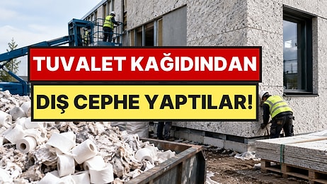 Kullanılmış Tuvalet Kağıtlarından Bina Cephesi Yaptılar: 50 Yıl Dayanacak