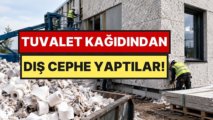Kullanılmış Tuvalet Kağıtlarından Bina Cephesi Yaptılar: 50 Yıl Dayanacak