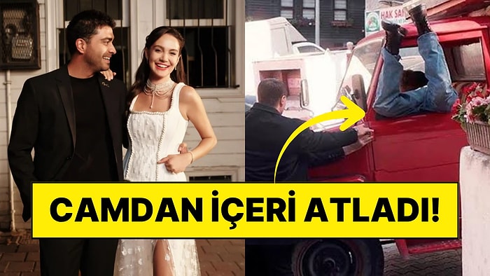 Haysiyet Setinde Korku Dolu Anlar: Kaza Kıl Payı Atlatıldı, Doğukan Güngör Hareket Eden Kamyona Camdan Atladı!