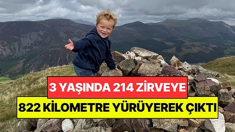3 Yaşındaki Çocuk 214 Zirveyi Tek Tek Fethetti: 5 Ayda 822 Kilometre Yürüdü