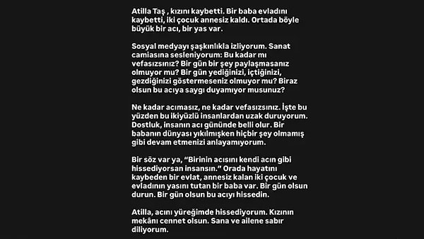 Lara, sanat camiasına sitem etti: "Dostluk, insanın acı gününde belli olur."