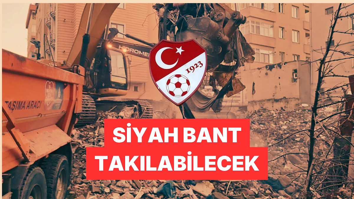 TFF, Maltepe'de Çöken Bina İçin Tüm Profesyonel Maçlarda Saygı Duruşu Yapılacağını Açıkladı