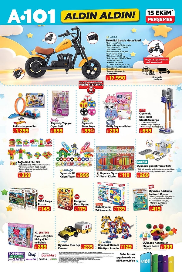 Weigo Elektrikli Çocuk Motosikleti 17.990 TL