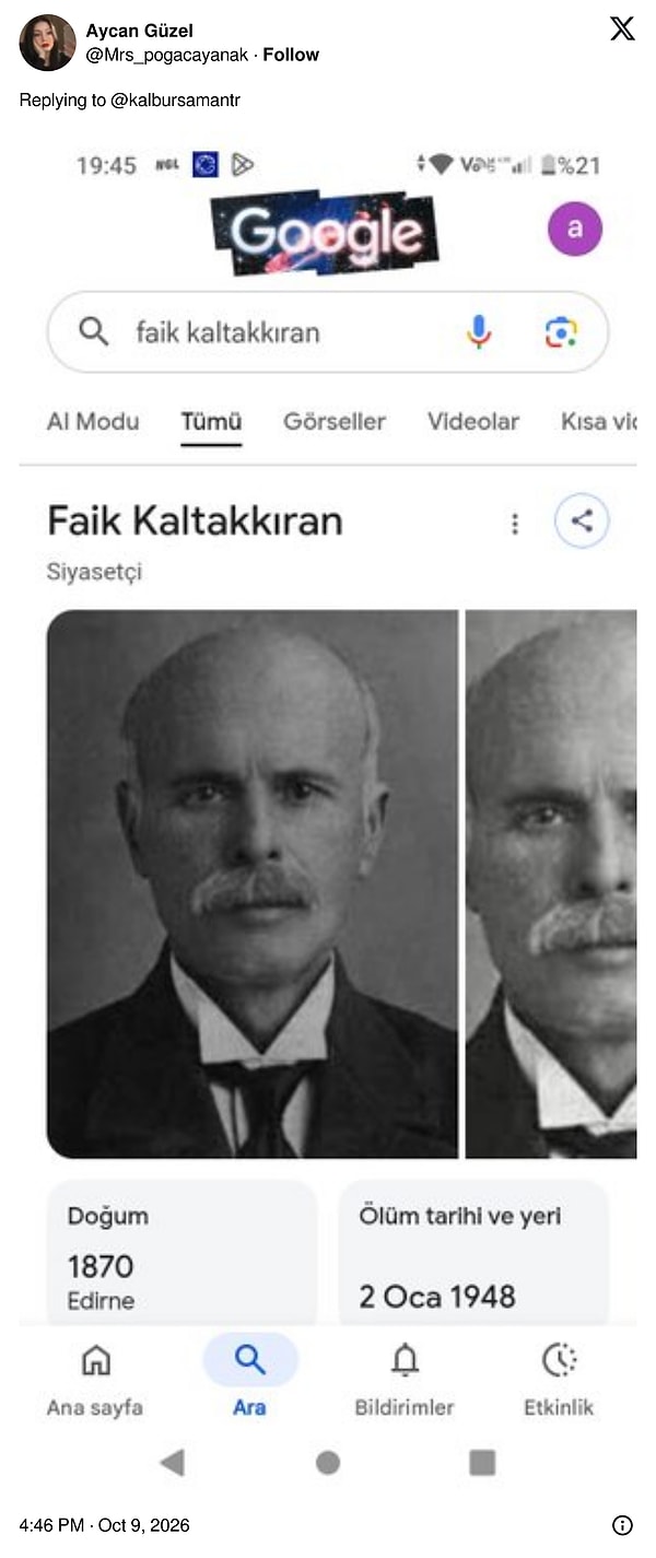 Yeşilçam karakteri gibi siyasetçi: Faik Kaltakkıran👇