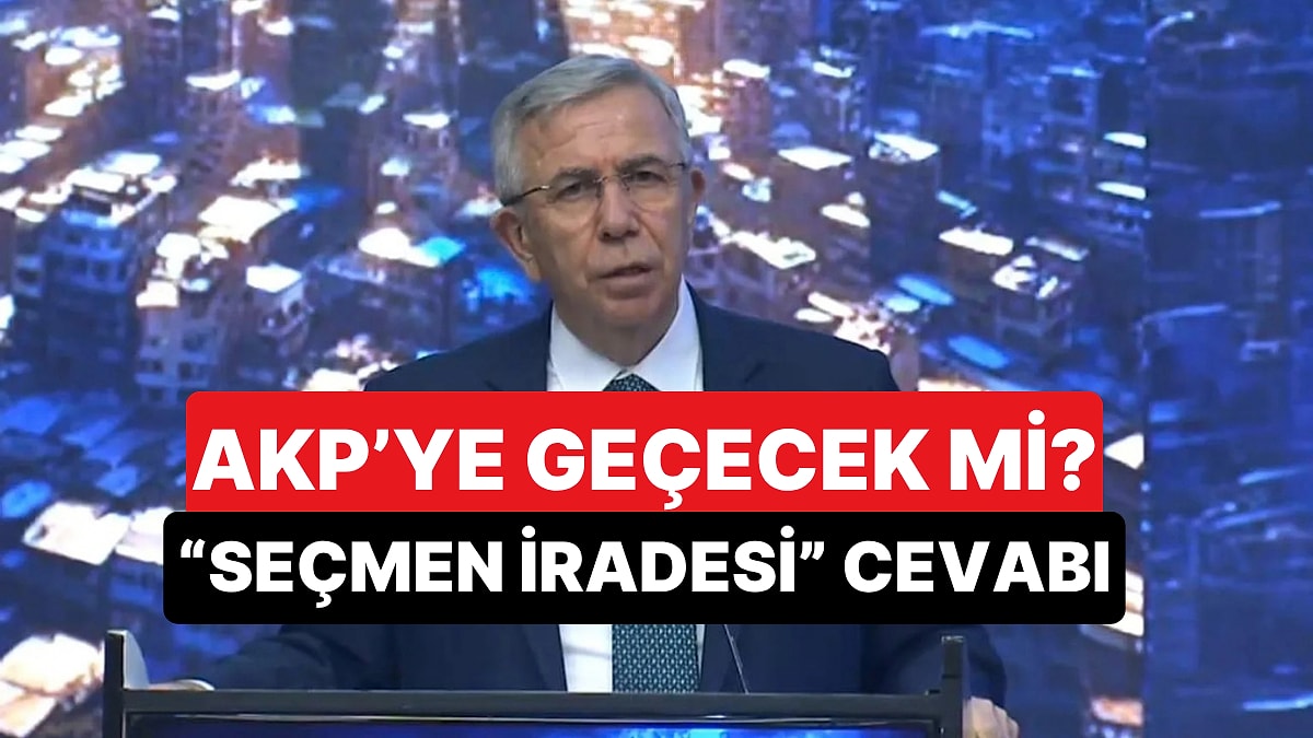 ABB'den Mansur Yavaş'ın AKP'ye Katılacağı İddialarına Yanıt: "Seçmen İradesine Sadakat..."