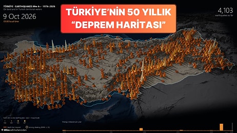 Hollanda'lı Bir Tasarımcı Türkiye'de Son 50 Yılda Yaşanan 4 Bin 103 Depremi Üç Boyutlu Gösterdi