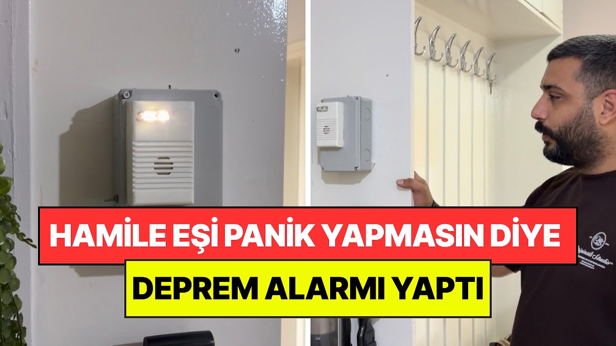 Hamile Eşi Panik Yaşamasın Diye Deprem Alarmı Yaptı: Sarsıntıdan Önce Uyarıyor