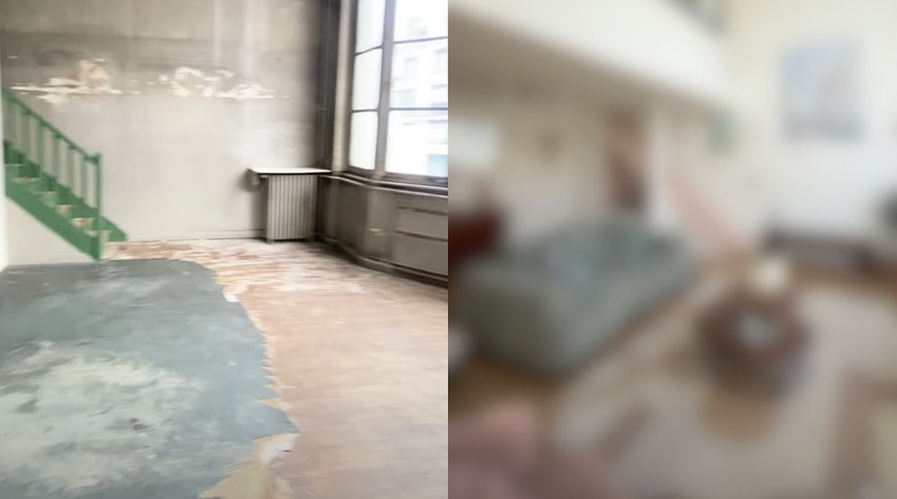 Content Creator Shares the Stunning Renovation of a Ruined Paris Loft with Sunset Views