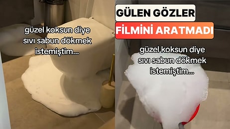Banyosunu Güzel Kokutmak İçin Sıvı Sabun Dökmek İsteyen Bir Kullanıcı Tuvaletin Perişan Halini Paylaştı