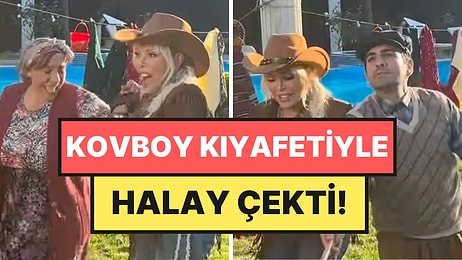 Ajda Pekkan’dan “Tuzlu Kahve” Sürprizi: Kovboy Kıyafetiyle Halay Çekti
