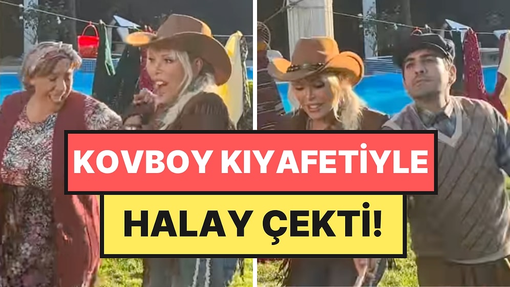 Ajda Pekkan’dan “Tuzlu Kahve” Sürprizi: Kovboy Kıyafetiyle Halay Çekti