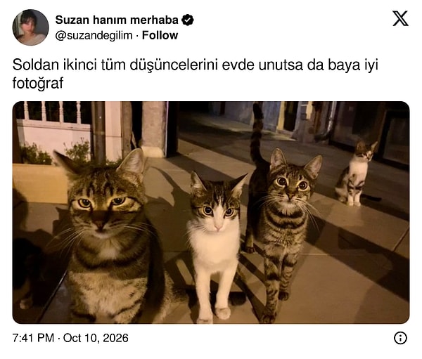 Dört kafadar aynı karede ama soldan ikincinin aklı başka yerde